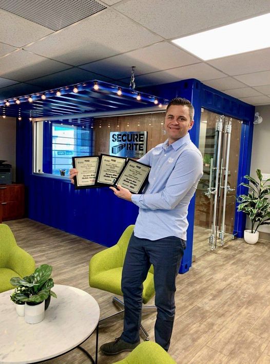 </who>Secure-Rite president and owner Lucas Griffin is proud of his company's wins in the mid-sized business of the year and social leadership categories.