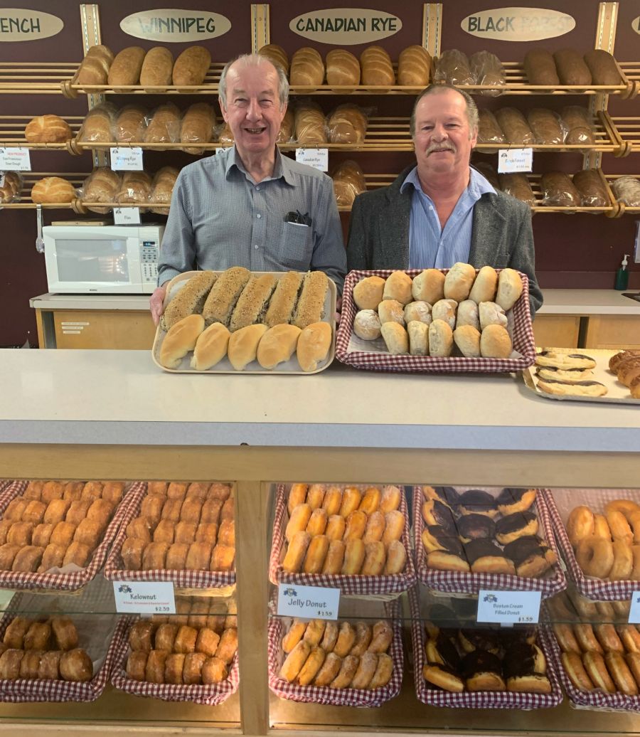 <who>Photo Credit: Contributed</who>Specialty Bakery - owner Brent Browne (L) and head baker Bob Gibson