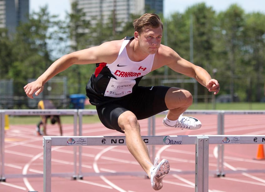 <who>Brian Rouble/Shuttered Moments </who>Rostam Turner set five personal-best marks en route to a national decathlon championship in Ottawa.