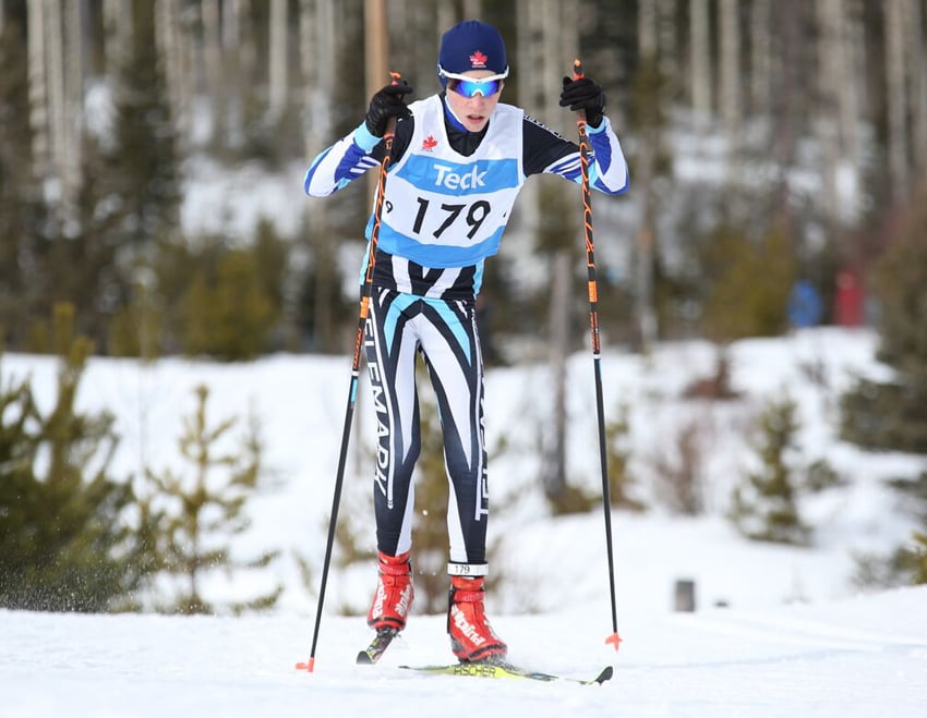 <who>Photo Credit: Contributed </who> Garrett Siever (2004) of Kelowna raced to a first-place finish at the BC Cup.