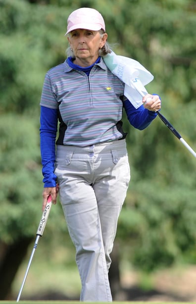 <who>Lorne White/KelownaNow </who>Five-time champion Jackie Little in contention at 77