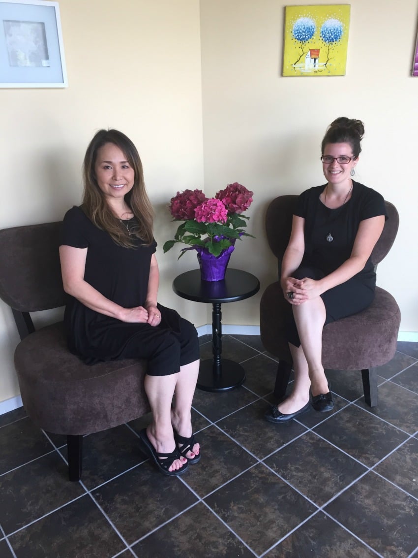 Talking Tree Nails and Spa (l to r) Owner Sako Boris; manager Catherine Allard. 