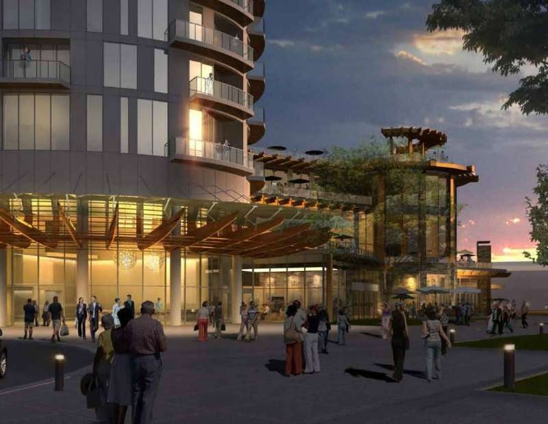 <who> Image credit: Westcorp </who> Artist rendering of the hotel project.