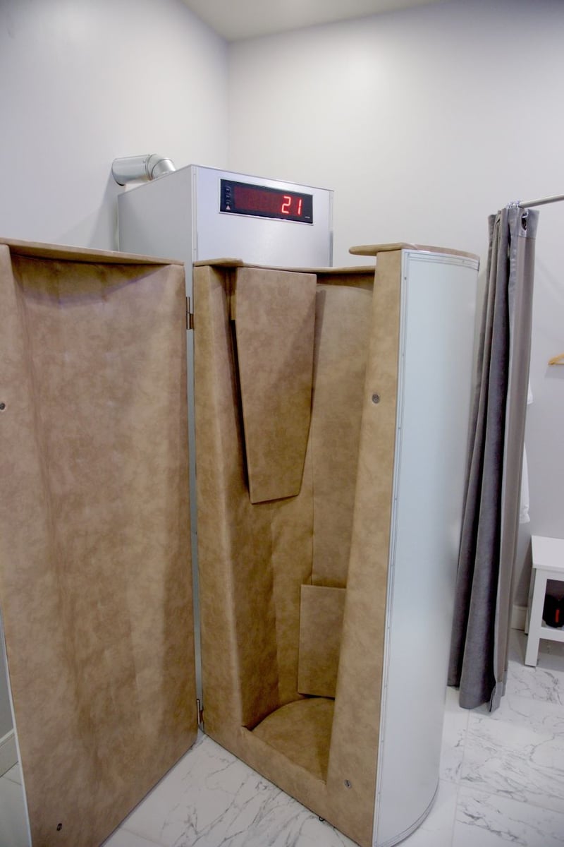 The Cryotherapy chamber