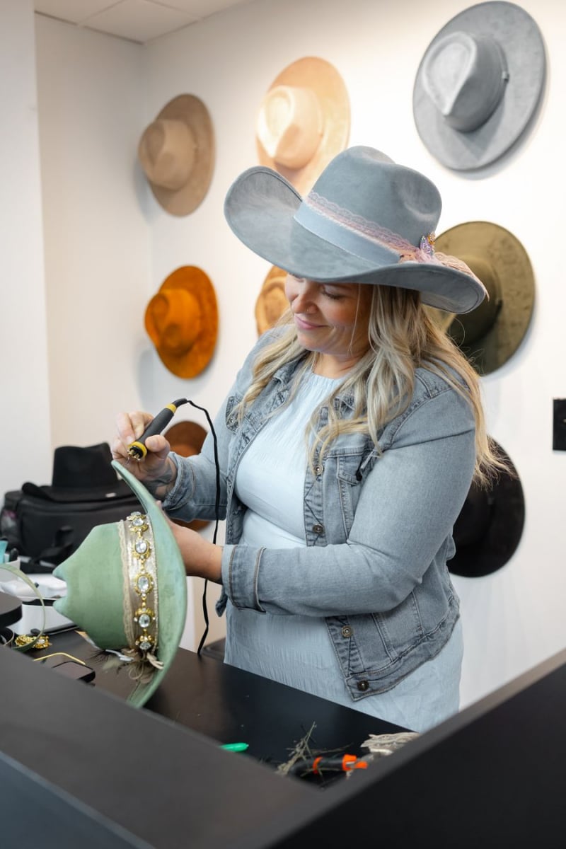 </who>More cowboy hat customizing.
