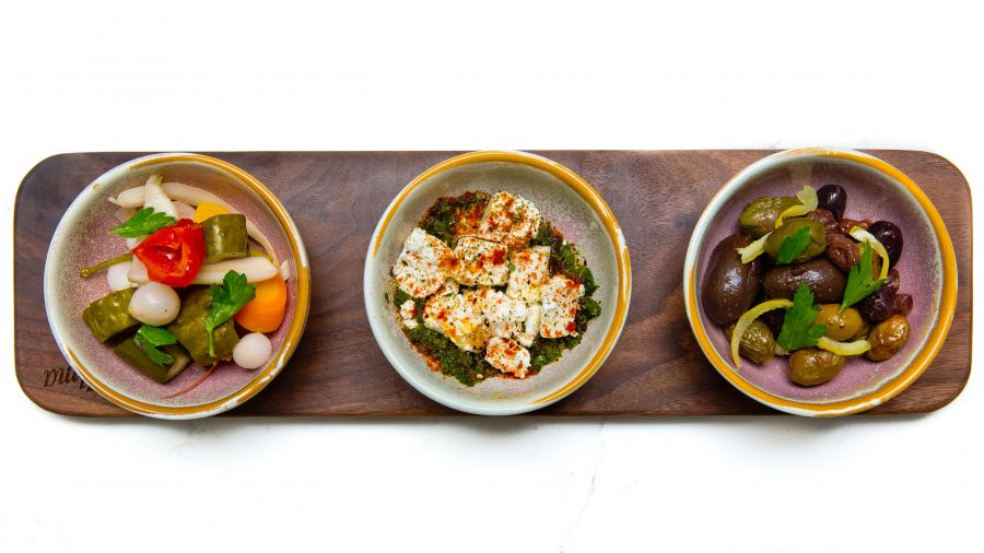 <who>Photo Credit: NowMedia</who> An assortment of "Meze," small dishes designed to be enjoyed socially