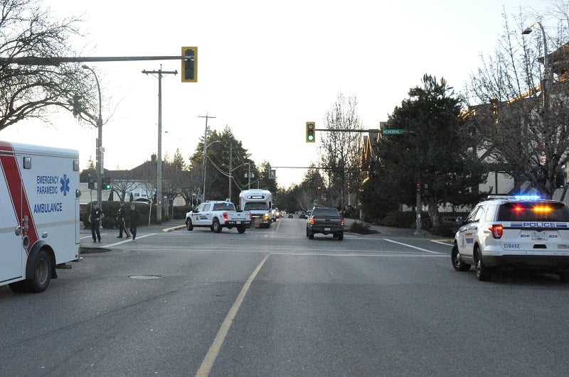 Pedestrian in critical condition following Qualicum Beach crosswalk collision