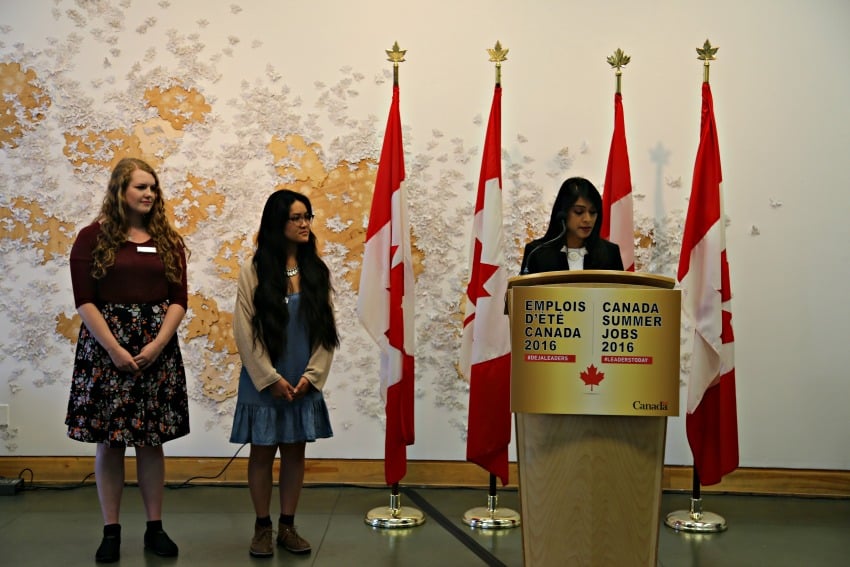 Bardish Chagger, Minister of Small Business and Tourism, spoke in Kelowna on Tuesday morning.