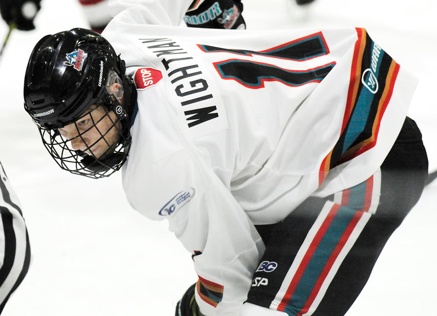 <who>Photo Credit: Lorne White/KelownaNow </who>Dylan Wightman leads the B.C. Hockey Major Midget League with 16 points on eight goals and eight assists.