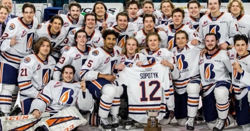 Blazers honouring Kyrell Sopotyk on Friday