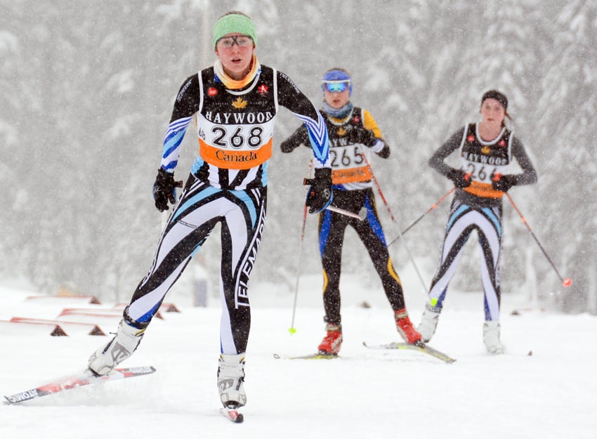 <who>Photo Credit: David Webster </who>Michelle Kraetzer of the Telemark Nordic Racers raced to fifth place in two BC Cup races on the weekend in Kamloops.