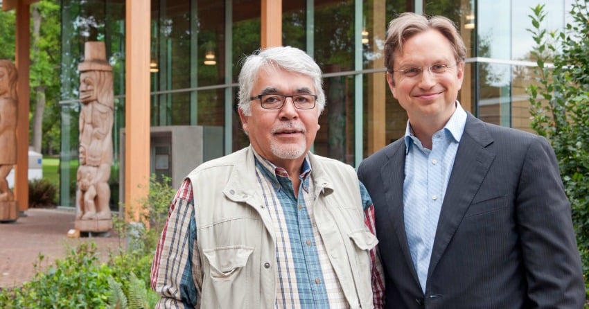 Left to right: Frank Parnell and Brent Mainprize