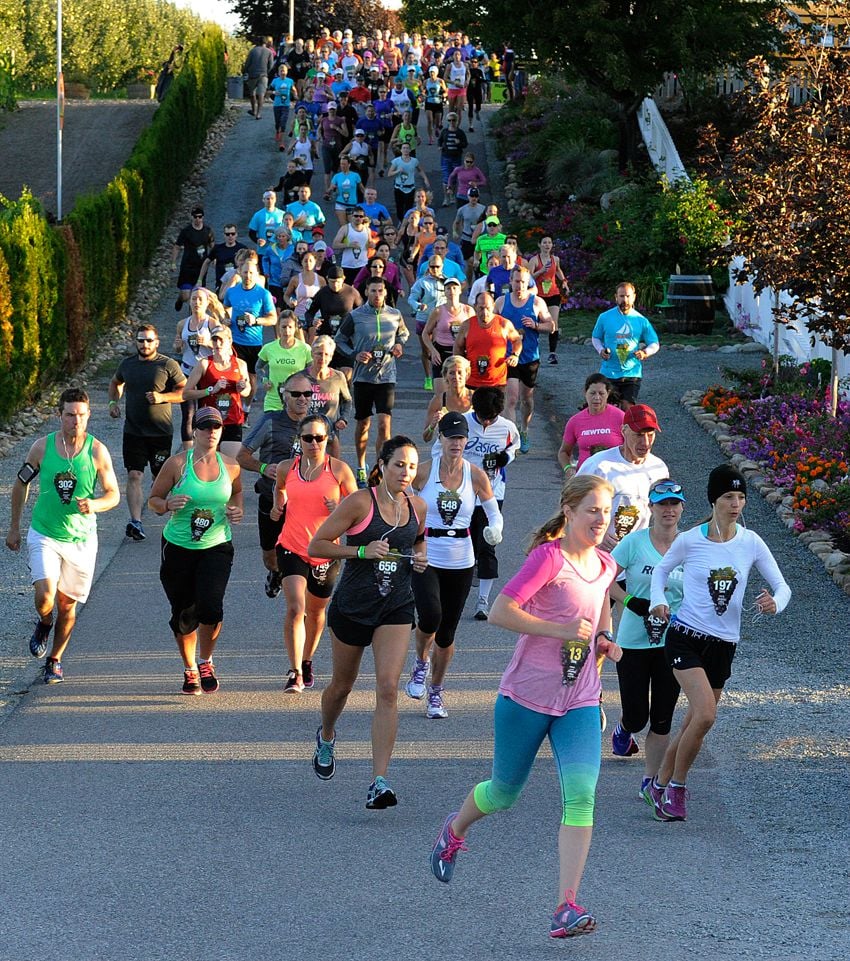 Runners in the Wine Country Half Marathon. (Photo Credit: KelownaNow.com)