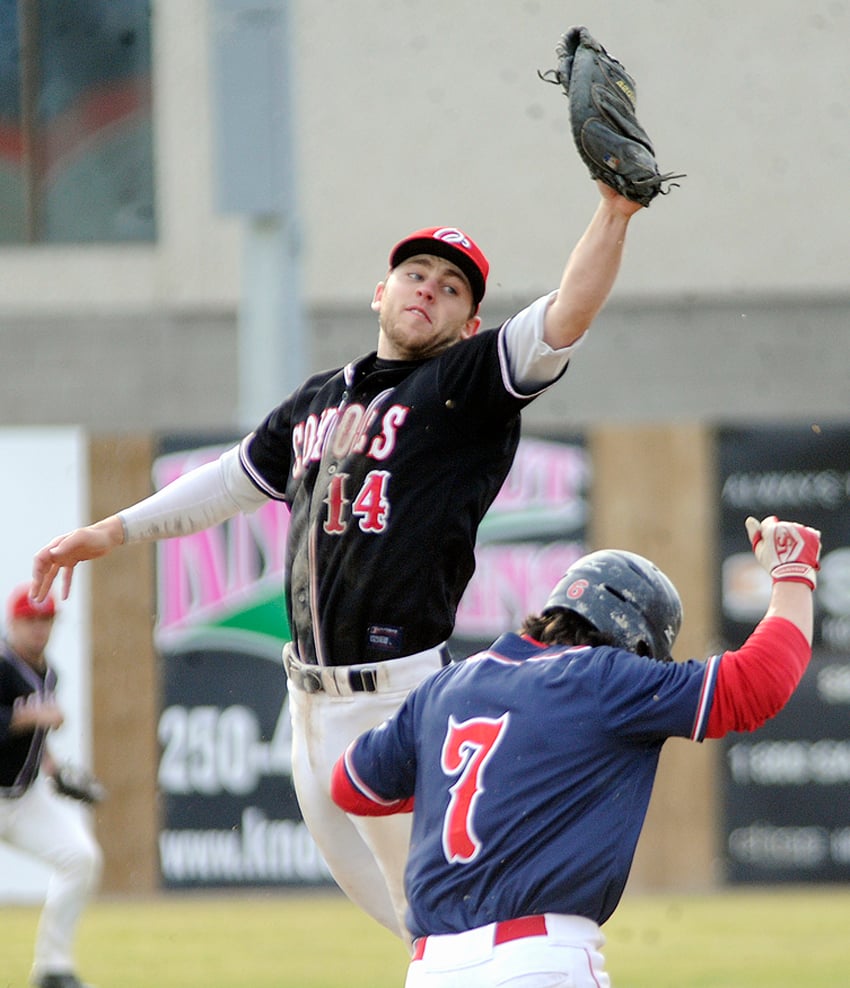 <who>Photo Credit: Lorne White/KelownaNow </who>Jared Frew of the Coyotes led the league in the regular season with 35 RBI.