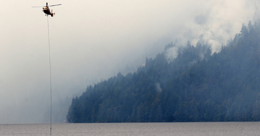 Officials say out-of-control wildfire on Vancouver Island will cause more smoke