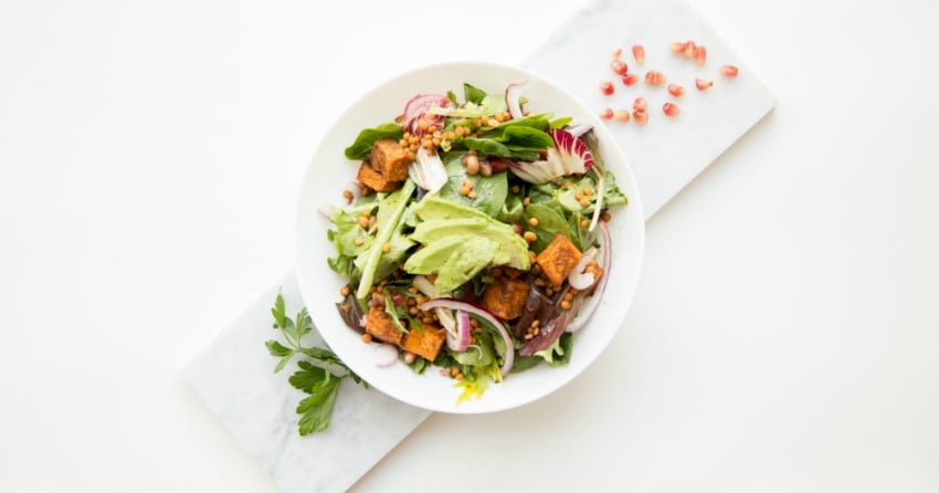 Fried Halloumi Salad