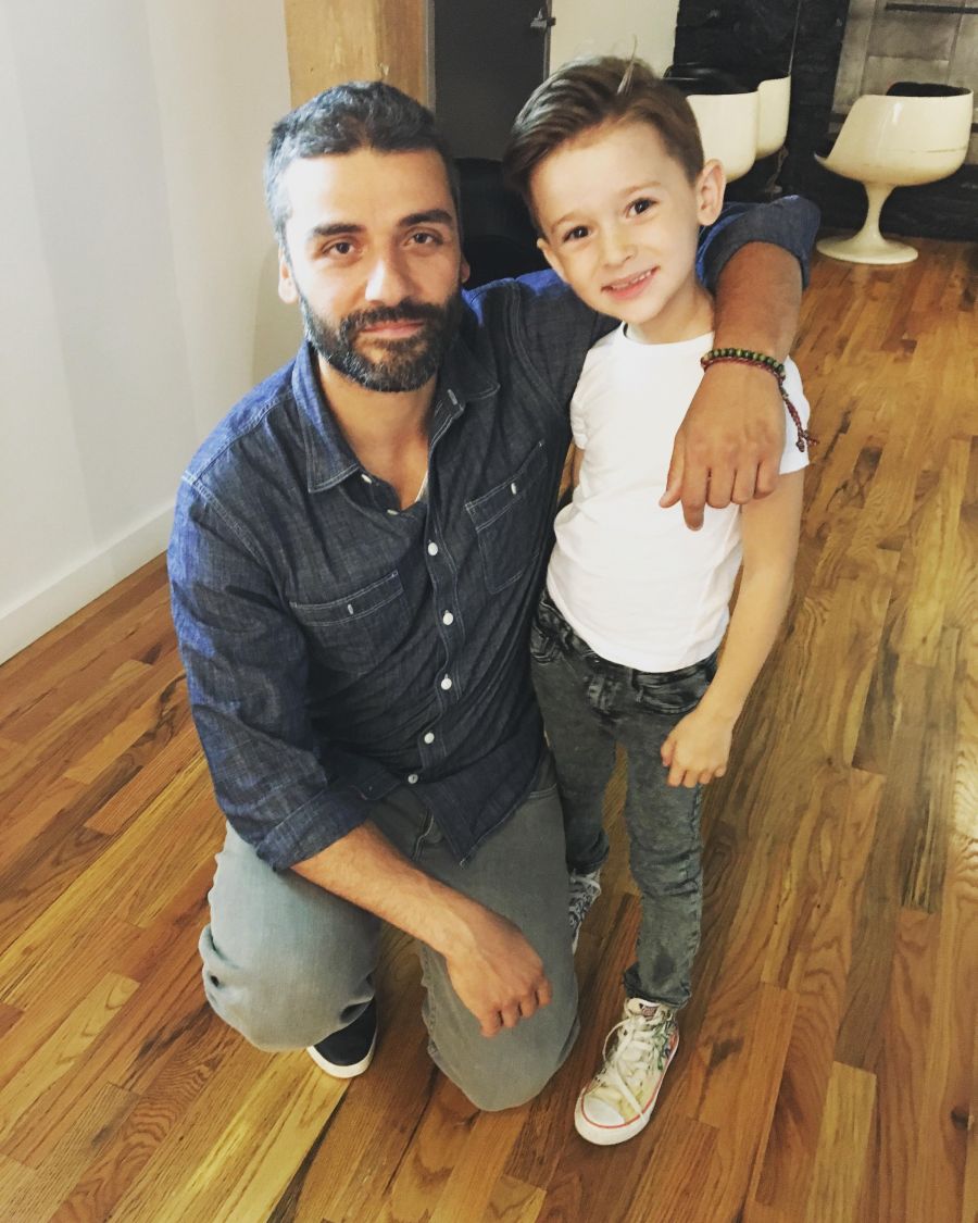 <who> Photo Credit: Contributed. </who> Jett with Oscar Isaac who recently stared in Star Wars: The Last Jedi.