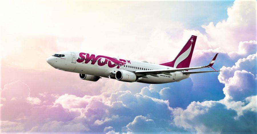 </who>Swoop, which used to fly daily between Kelowna and Toronto, has been discontinued and absorbed into parent company WestJet.