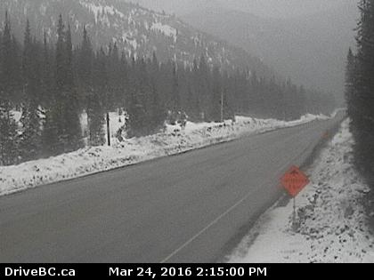 Conditions along Highway 3 Thursday afternoon.