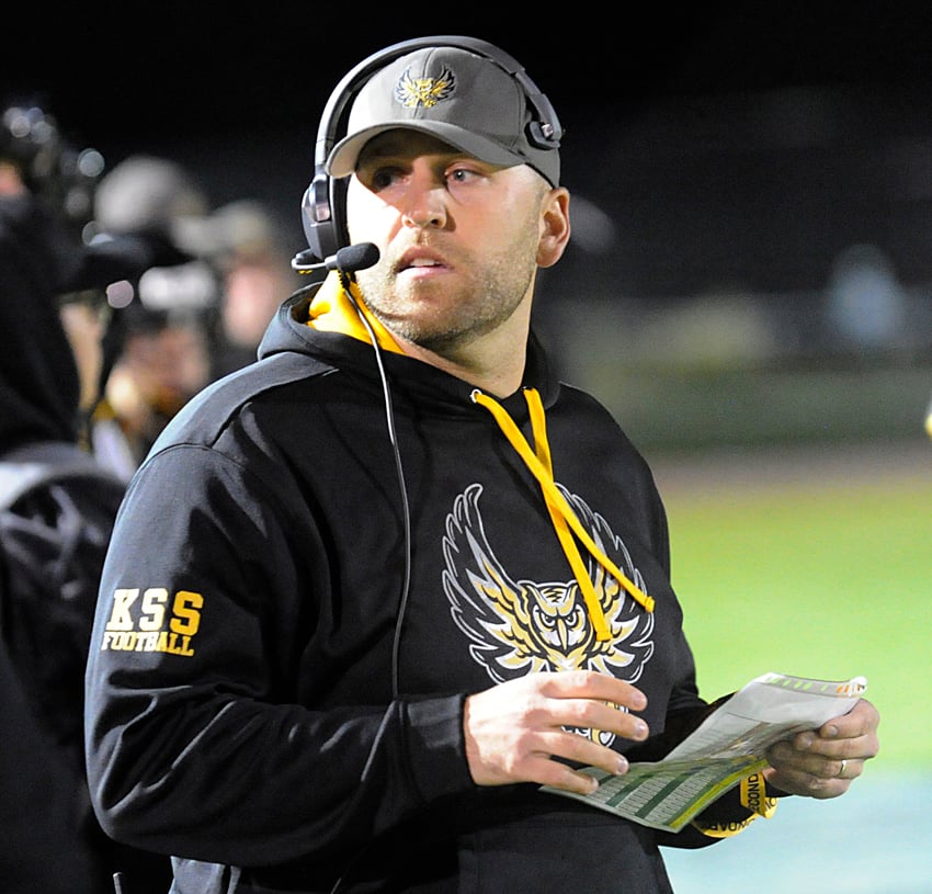 Owls' head coach, Chris Cartwright, believes in T.O.U.G.H. football at KSS.
