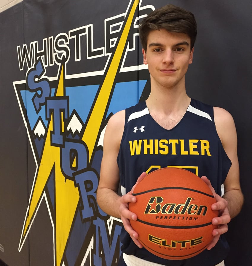 <who>Photo Credit: Contributed </who>Six-foot-five Riley played four years of senior high basketball at Whistler.