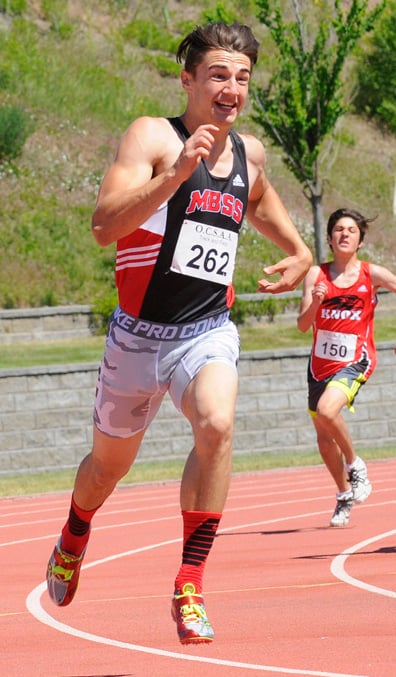 <who>Lorne White/KelownaNow </who>Jesse Benneke of Mt. Boucherie ran to silver and bronze.