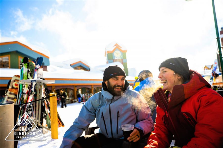 </who>As a Big White Ski Resort ambassador, Kelsey Serwa, pictured here with her husband, Stan Rey, has popped up in numerous promotional videos for the resort, including this one on YouTube.