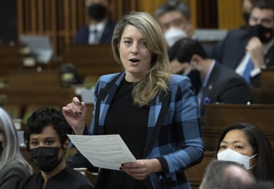 <who>Photo Credit: Canadian Press</who>Foreign Affairs Minister Mélanie Joly