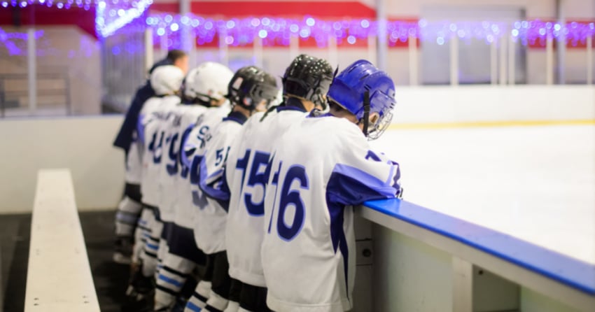 <who> Photo Credit: 123rf </who> Stock picture of youth hockey players.