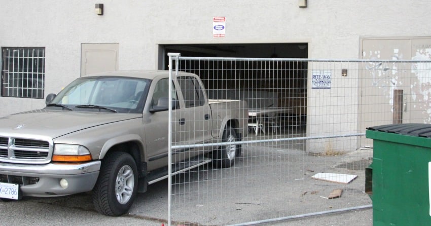 <who>Photo Credit: KelownaNow</who>Site of the Cornerstone shelter on Monday, November 27th.