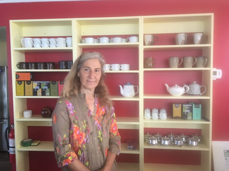 <who>Photo Credit: PentictonNow </who>Christina Roloff is the proud new owner of Balance Vegetarian Shop and Tea Room in Penticton. Her unique business will offer a vegan and vegetarian grocery store as well as a tea room and restaurant. She hopes to expand to offer health-related consultations and workshops in the near future.