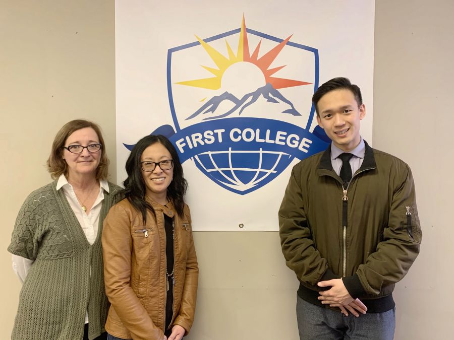 <who>Photo Credit: Contributed</who>First College - (L to R) Dr. Danielle Morgan, Lindsey Sloan and Timothy Yang