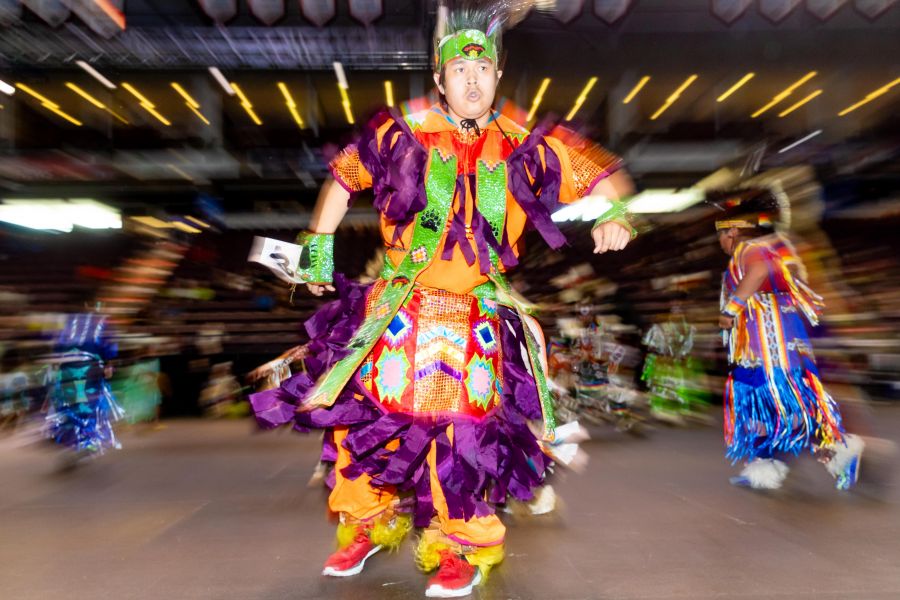 <who>Photo Credit: NowMedia/Gord Goble</who> Scene from 2023 Pow Wow Between the Lakes