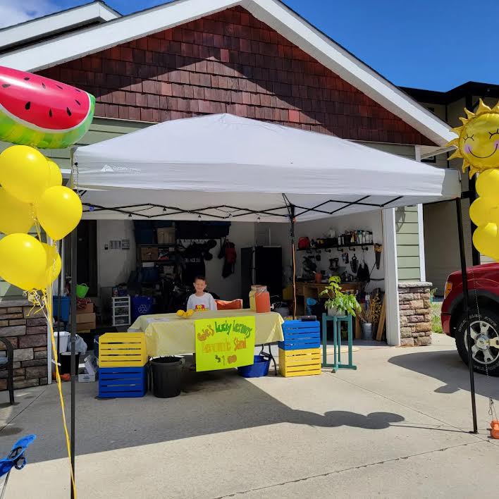 <who> Photo Contributed </who> Ripel family lemonade stand