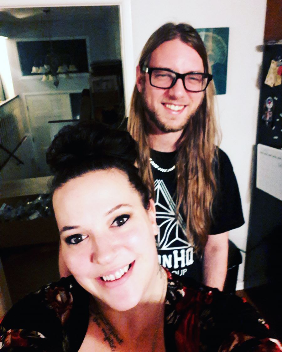 <who>Photo credit: contributed</who> Blair with her guitarist Kyle Haynes</who>