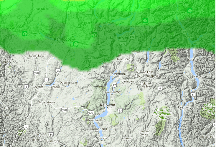 Photo credit: smoke forecast  - at 9: 00 a.m.