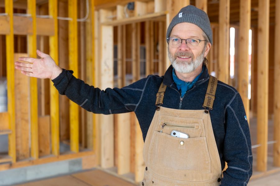 <who>Photo Credit: NowMedia/Gord Goble</who> Cider maker Tim Kitchen at Lass Chance Jan 3, 2024