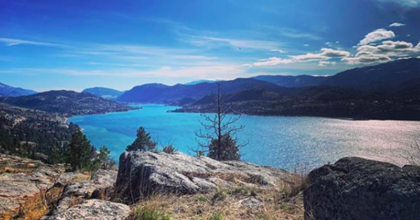 Chilly day but plenty of sun in Kelowna