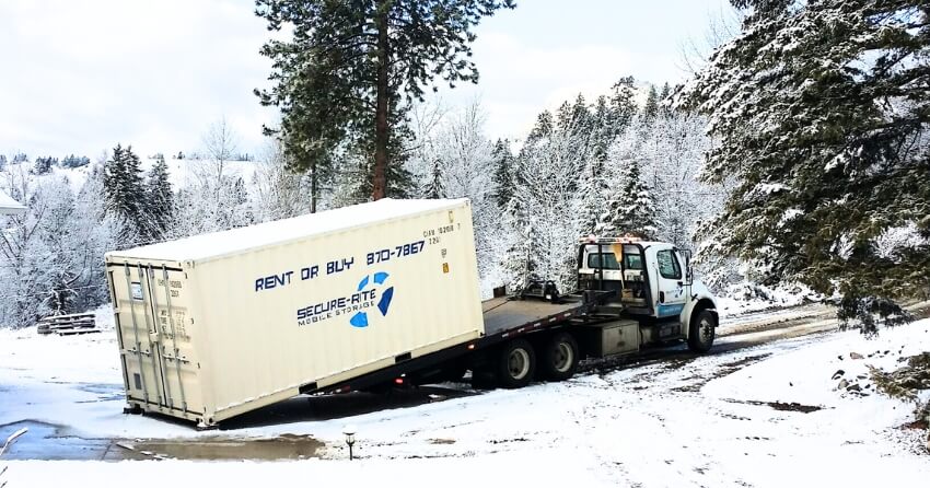 <who>Photo Credit: Secure-Rite Mobile Storage, Winter moving shipping containers in snow