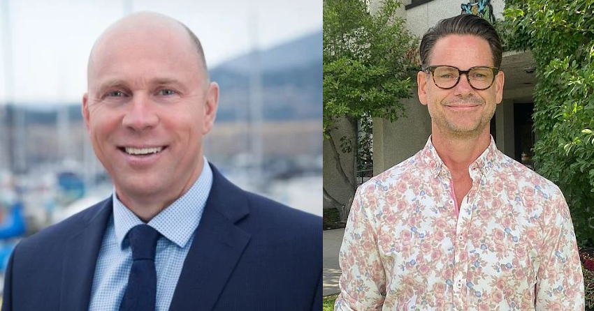 </who>Ron Cannan, left, and Chris Williams are two of 32 candidates vying for eight city council seats in the Oct. 15 Kelowna election.