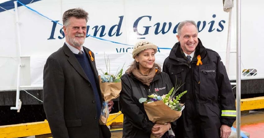 ‘Island Gwawis’ announced as name of new ferry