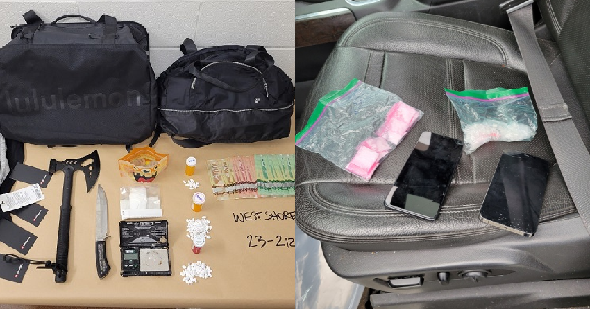 3 separate vehicle searches result in drug trafficking evidence in the West Shore