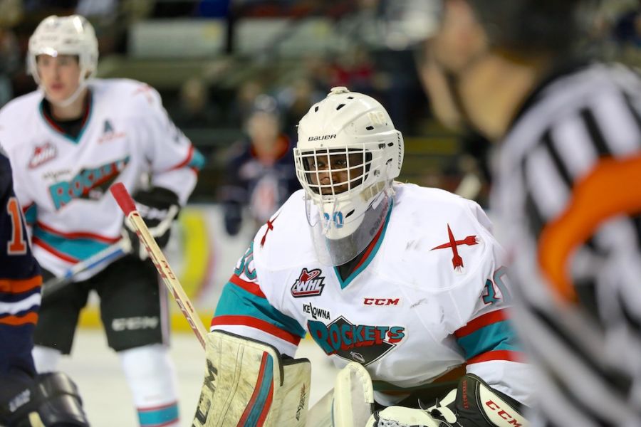 Michael Herringer was named the game's second star. Photo credit KelownaNow.com