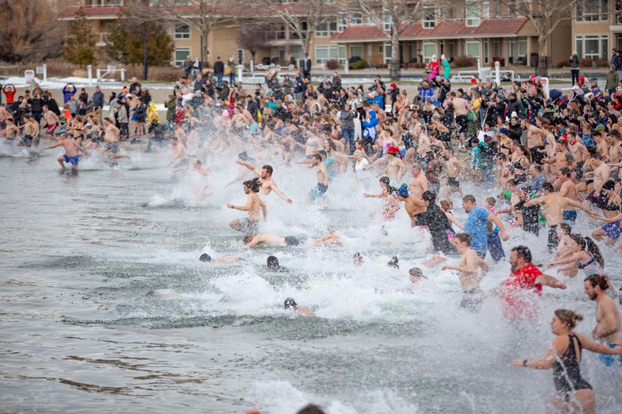 Locals started off 2019 in a unique way at the 2019 Polar Dip