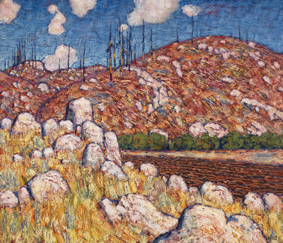 "The highly anticipated Lawren Harris canvas, Laurentian Landscape smashed presale estimates and sold for $2,183,000 (Estimate: $1,200,000 - 1,600,000)