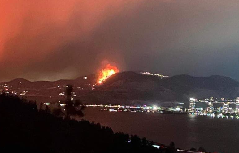 <who>Photo Credit: Contributed</who>The Kelowna fire seen from West Kelowna.