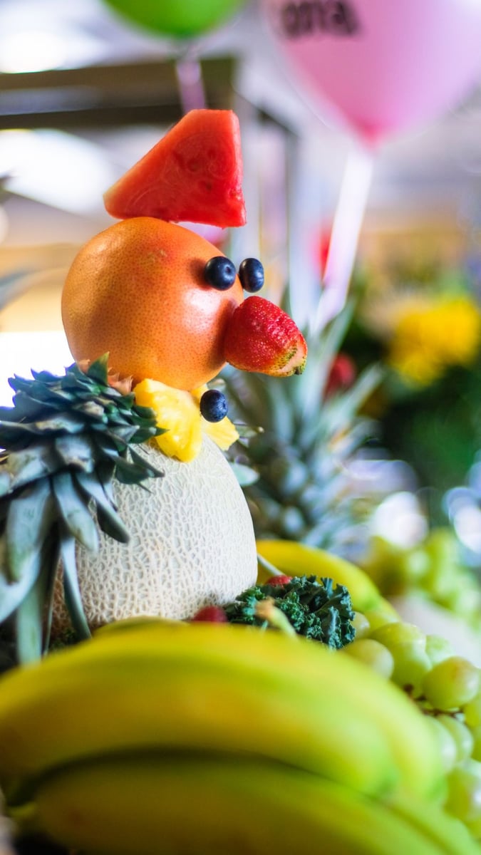 Created by Cora's specially trained on-site fruiters