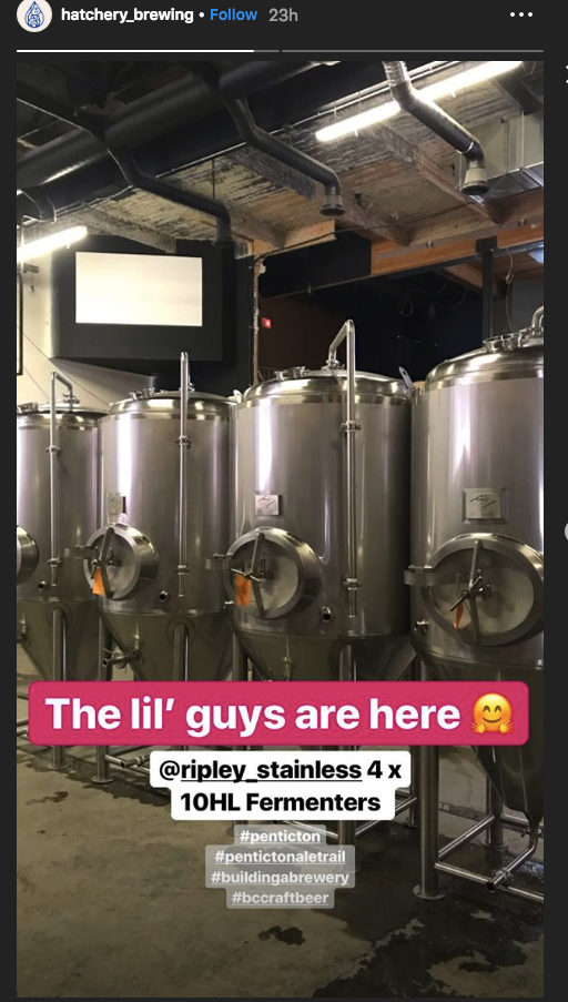 <who>Photo Credit: The Hatchery Brewing Instagram 