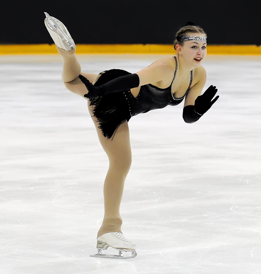<who>Photo Credit: Kevin Davies/AAA Photography </who>Phoebe Kemp earned three medals at the Okanagan interclub figure skating competition hosted by the Mt. Boucherie Skating Club.