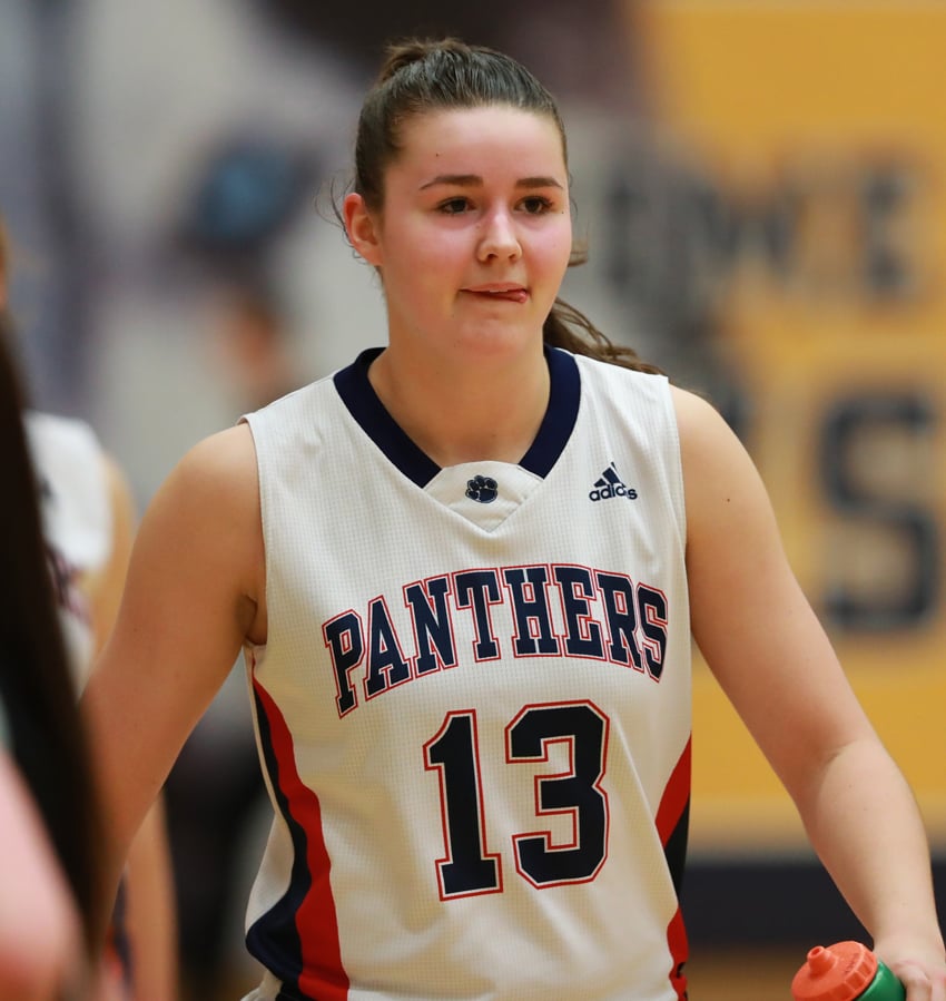 <who>Photo Credit: Savannah Bagshaw/KelownaNow </who>Mackenzie Horst scored 16 points in the Vernon Panthers' championship win over South Kamloops.